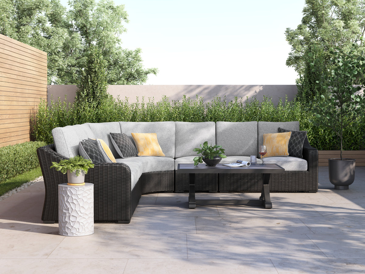 Furniture City Laplace - Ashley Furniture - Beachcroft 5-Piece Outdoor Sectional - 5-Piece Outdoor Sectional - P792P6