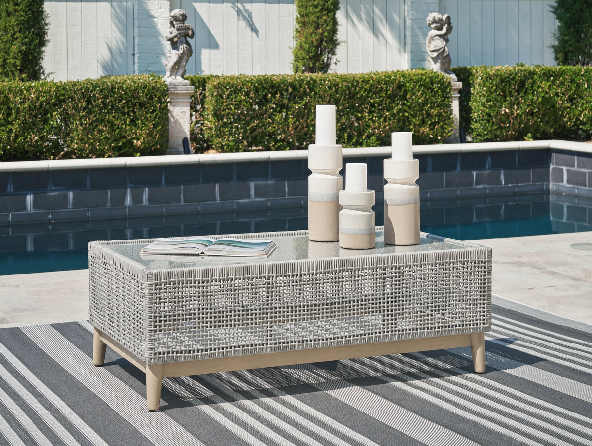 Furniture City Laplace - Ashley Furniture - Seton Creek Outdoor Coffee Table - Rectangular Cocktail Table - P798-701