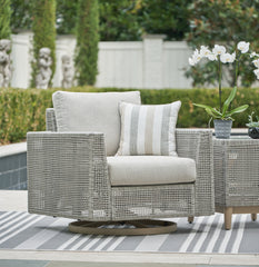 Furniture City Laplace - Ashley Furniture - Seton Creek Outdoor Swivel Lounge with Cushion - Swivel Lounge w/ Cushion - P798-821
