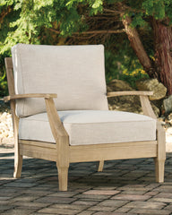 Furniture City Laplace - Ashley Furniture - Clare View Outdoor - Loveseat w/Cushion / Beige - P801-835