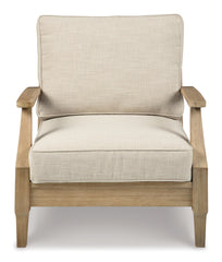 Furniture City Laplace - Ashley Furniture - Clare View Outdoor - Loveseat w/Cushion / Beige - P801-835