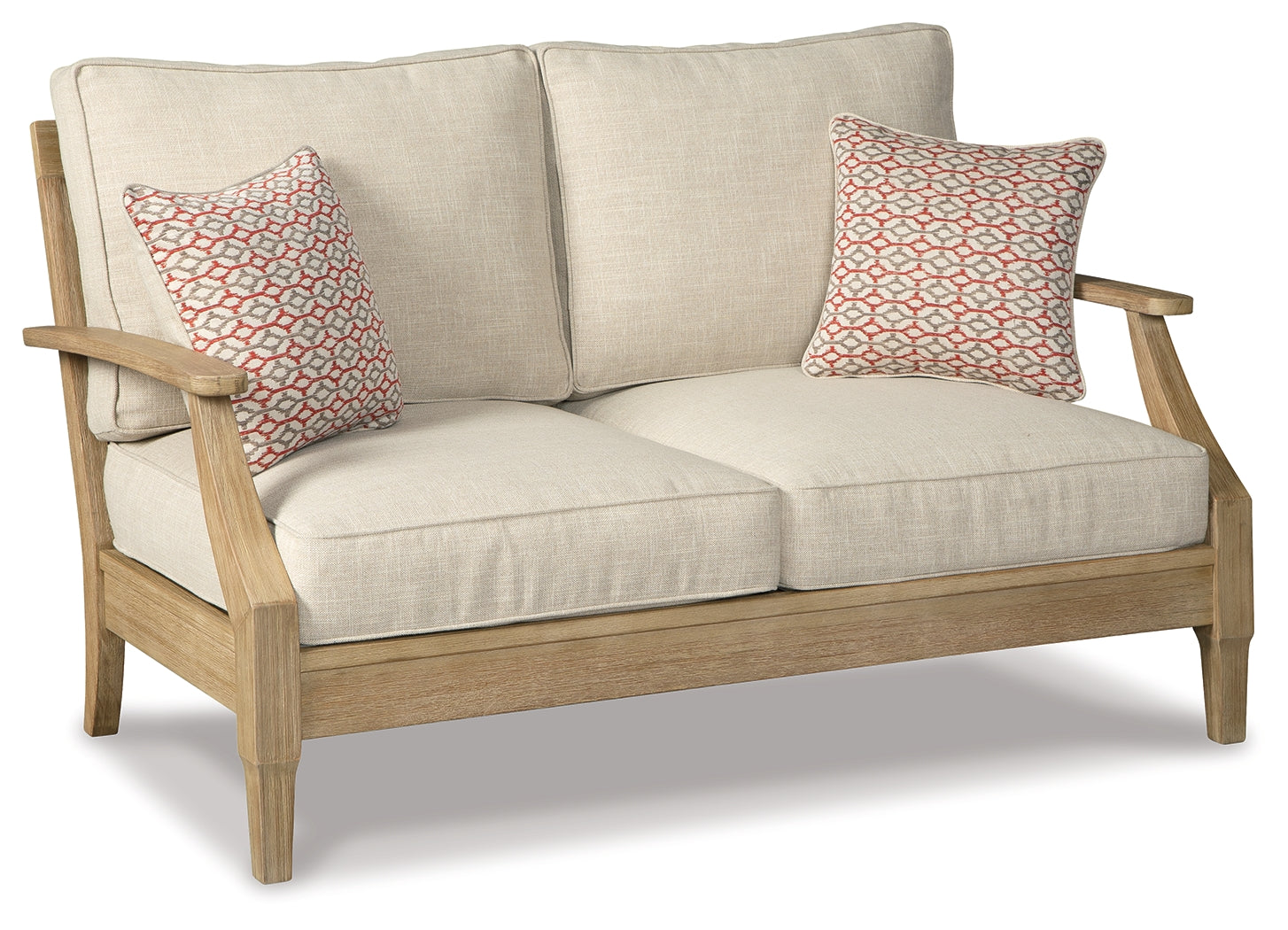 Furniture City Laplace - Ashley Furniture - Clare View Outdoor - Loveseat w/Cushion / Beige - P801-835