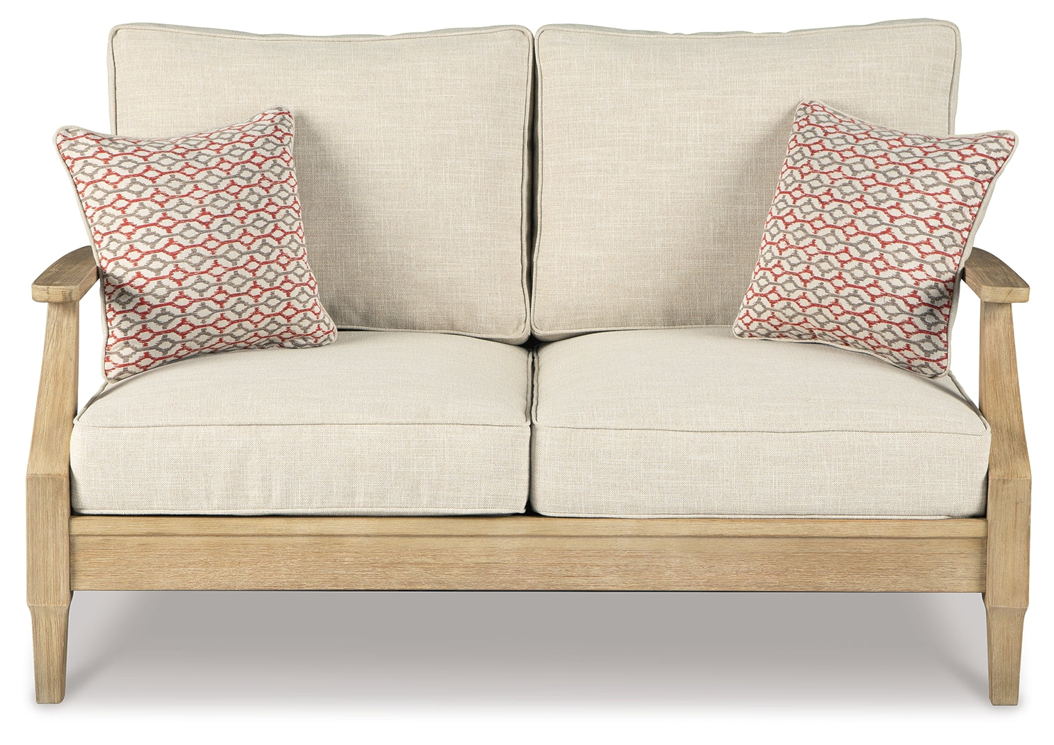 Furniture City Laplace - Ashley Furniture - Clare View Outdoor - Loveseat w/Cushion / Beige - P801-835