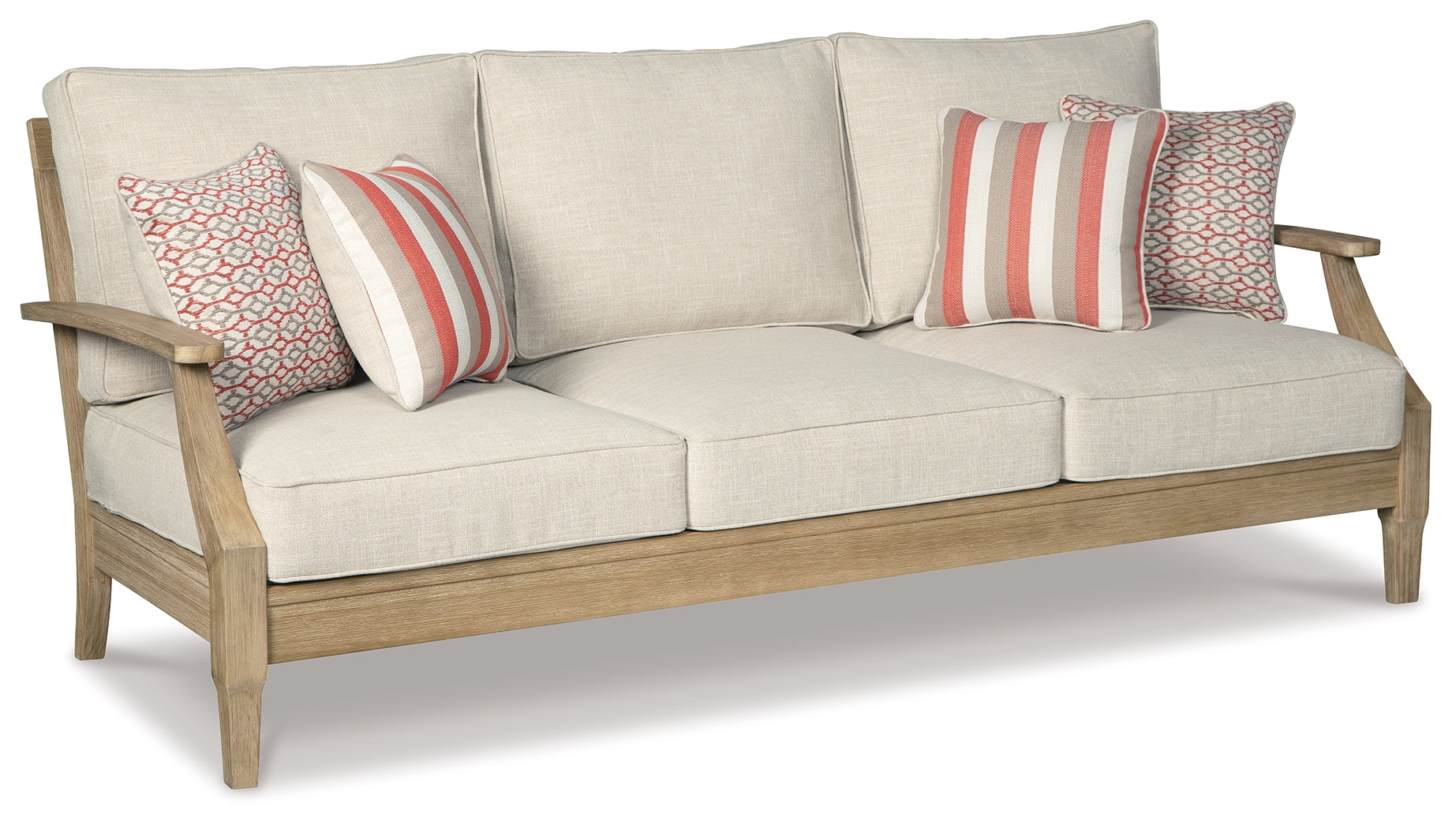 Furniture City Laplace - Ashley Furniture - Clare View Outdoor - Sofa with Cushion / Beige - P801-838