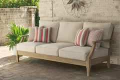 Furniture City Laplace - Ashley Furniture - Clare View Outdoor - Sofa with Cushion / Beige - P801-838