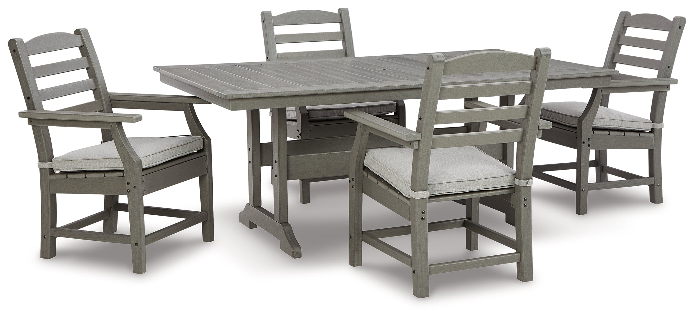 Furniture City Laplace - Ashley Furniture - Visola Outdoor Dining Table with 4 Chairs - Outdoor Dining Table with 4 Chairs - P802P4