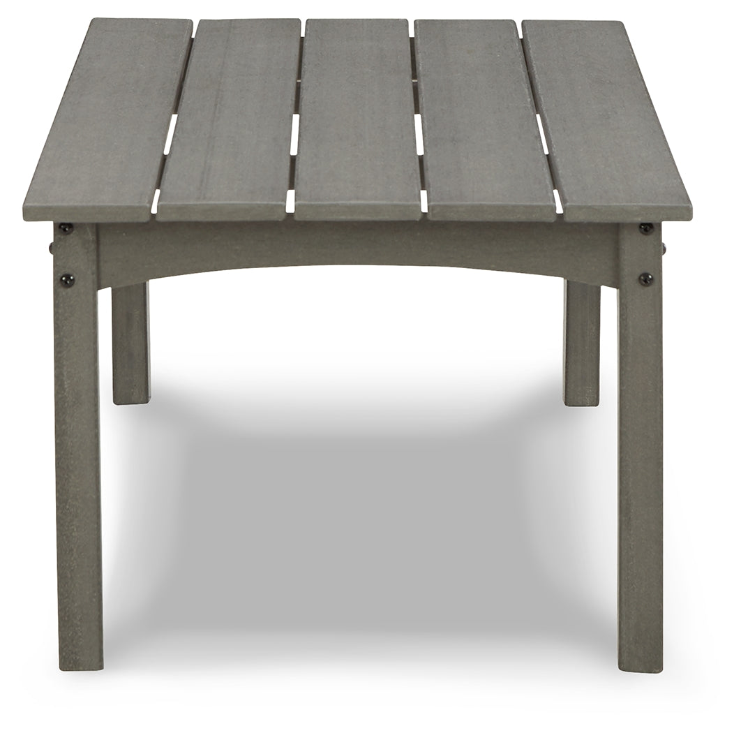 Furniture City Laplace - Ashley Furniture - Visola Outdoor - Rectangular Cocktail Table / Gray - P802-701