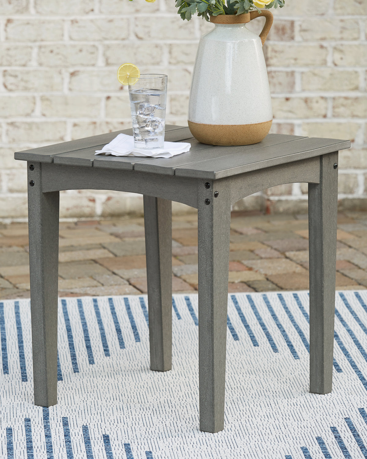 Furniture City Laplace - Ashley Furniture - Visola Outdoor End Table - Square End Table - P802-702