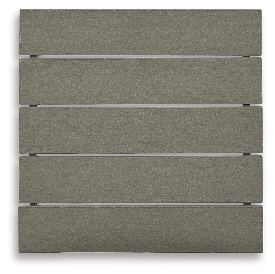 Furniture City Laplace - Ashley Furniture - Visola Outdoor - Square End Table / Gray - P802-702