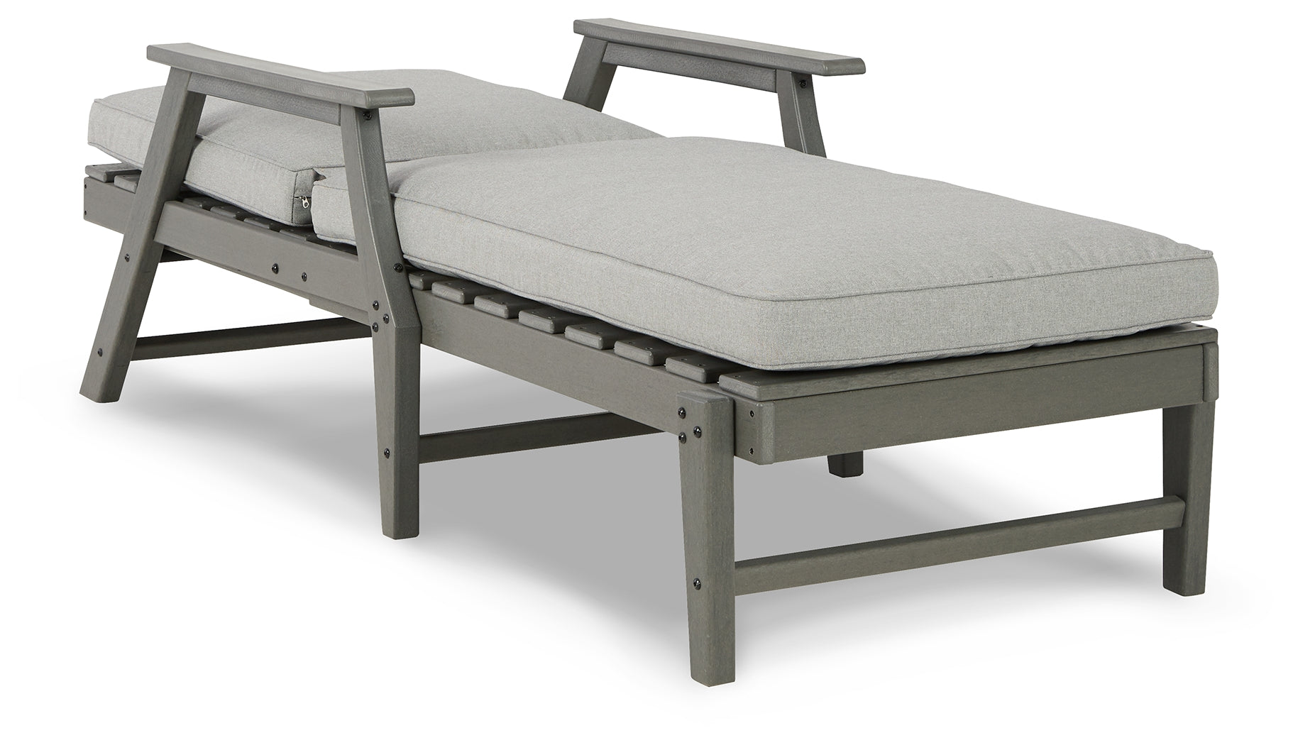 Furniture City Laplace - Ashley Furniture - Visola Outdoor - Chaise Lounge with Cushion / Gray - P802-815