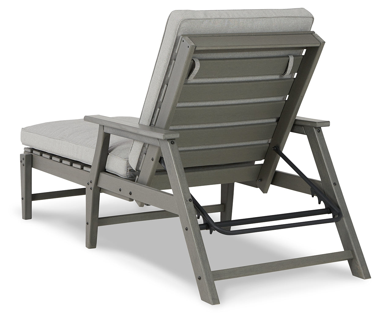 Furniture City Laplace - Ashley Furniture - Visola Outdoor - Chaise Lounge with Cushion / Gray - P802-815