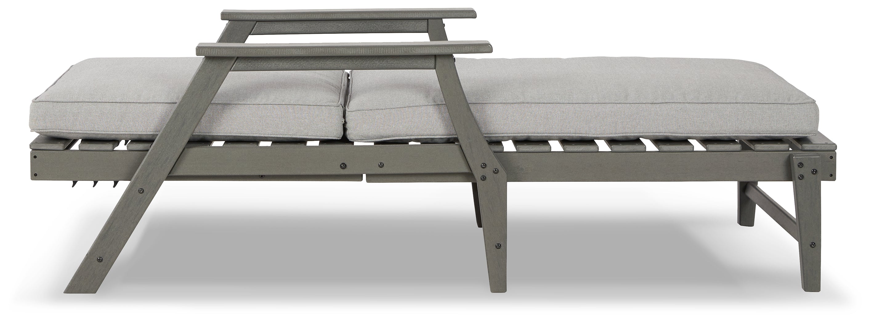 Furniture City Laplace - Ashley Furniture - Visola Outdoor - Chaise Lounge with Cushion / Gray - P802-815