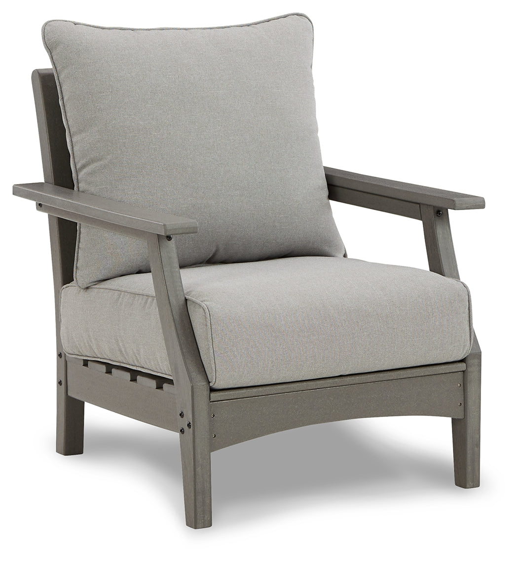 Furniture City Laplace - Ashley Furniture - Visola Outdoor - Chaise Lounge with Cushion / Gray - P802-815