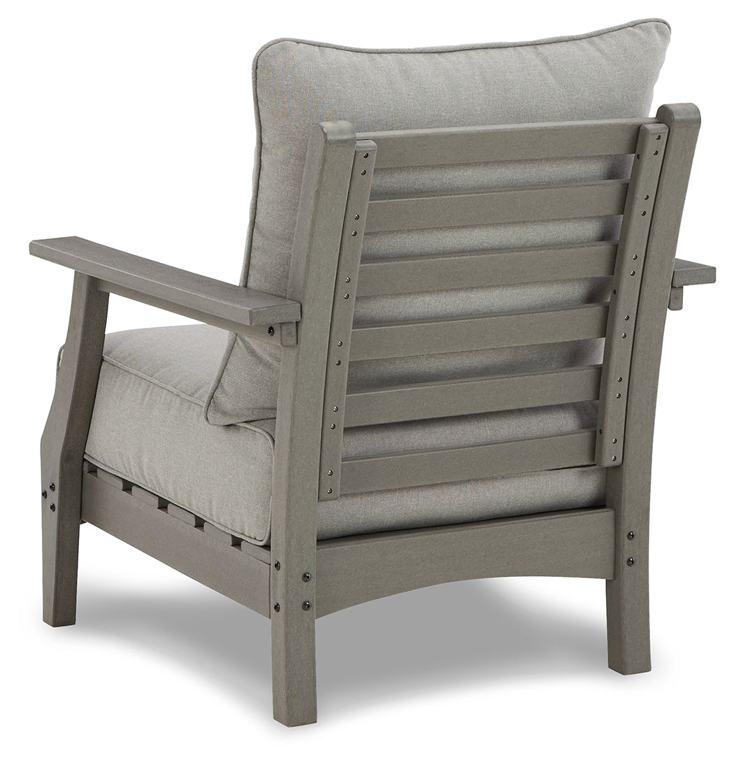 Furniture City Laplace - Ashley Furniture - Visola Outdoor - Chaise Lounge with Cushion / Gray - P802-815