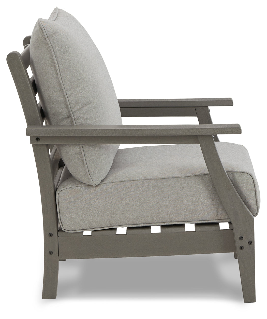 Furniture City Laplace - Ashley Furniture - Visola Outdoor - Chaise Lounge with Cushion / Gray - P802-815