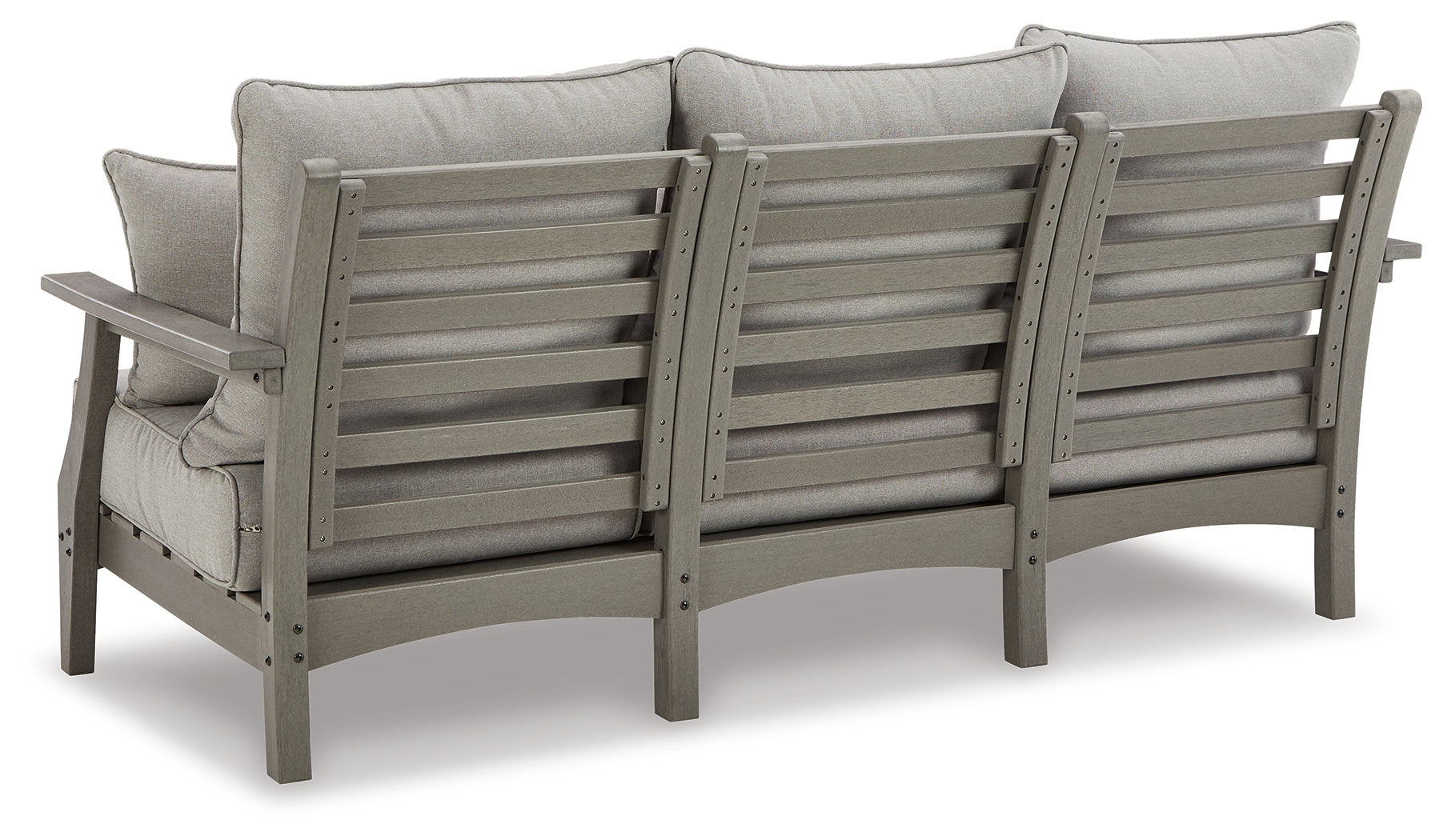 Furniture City Laplace - Ashley Furniture - Visola Outdoor - Sofa with Cushion / Gray - P802-838