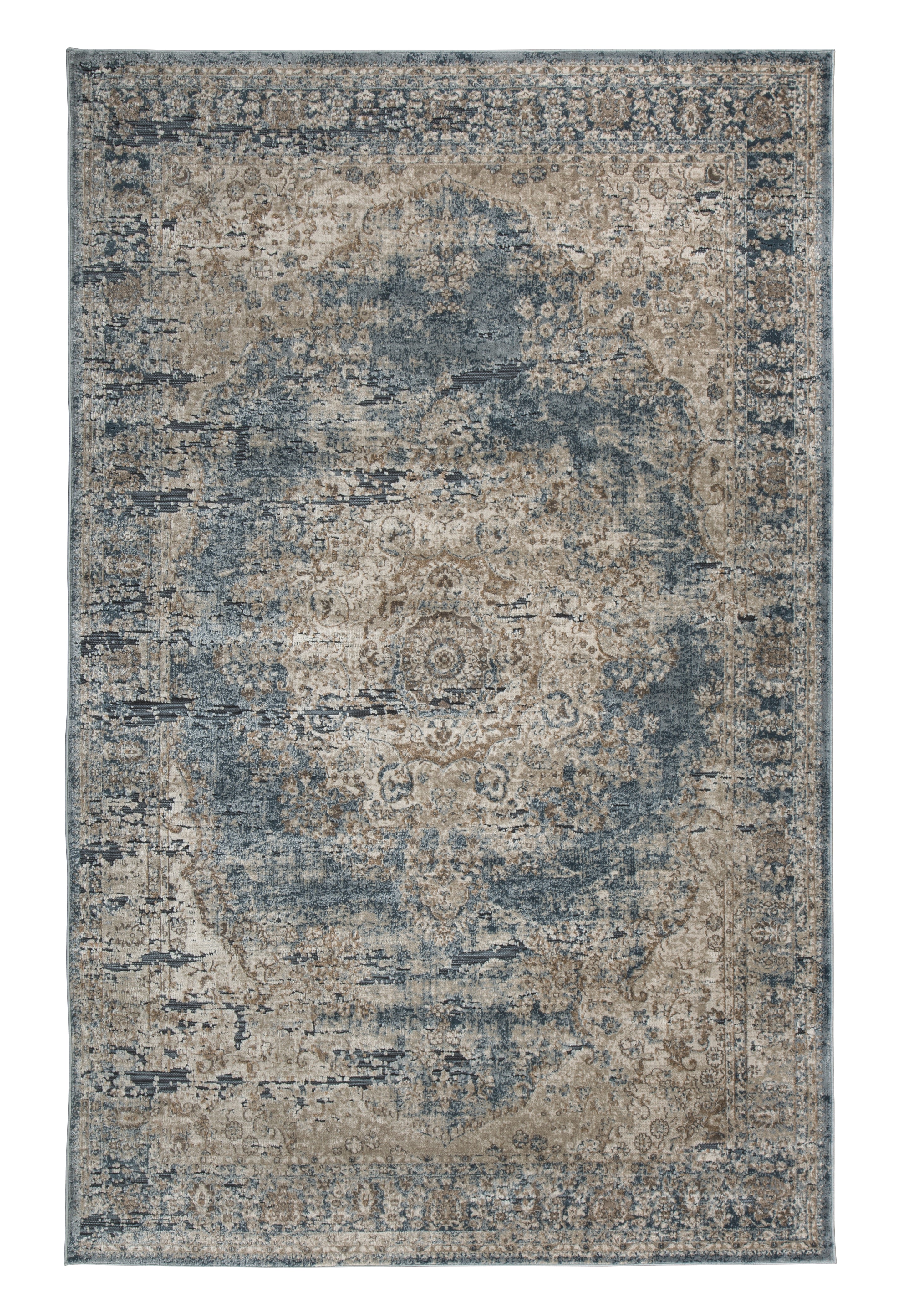 Furniture City Laplace - Ashley Furniture - South Rug - 8' x 10' Rug / Blue/Beige - R402721