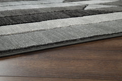 Furniture City Laplace - Ashley Furniture - Chayse Rug - 6'6" x 9'6" Rug / Black/Gray - R403461