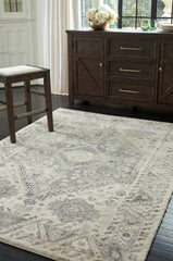 Furniture City Laplace - Ashley Furniture - Precia Rug - 5'3" x 7'3" Rug / Gray/Cream - R404132