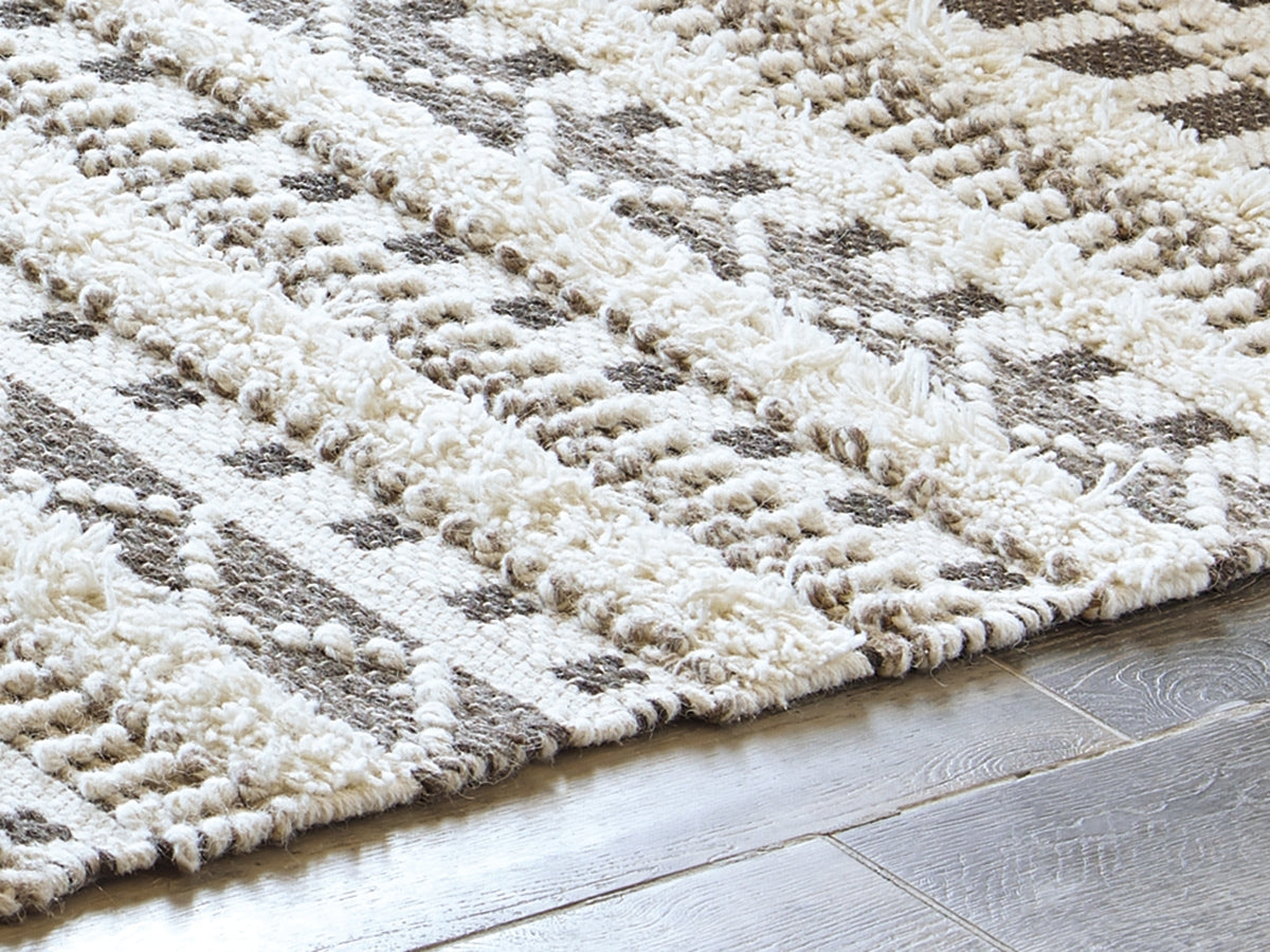 Furniture City Laplace - Ashley Furniture - Karalee Rug - 8' x 10' Rug / Ivory/Brown - R404441