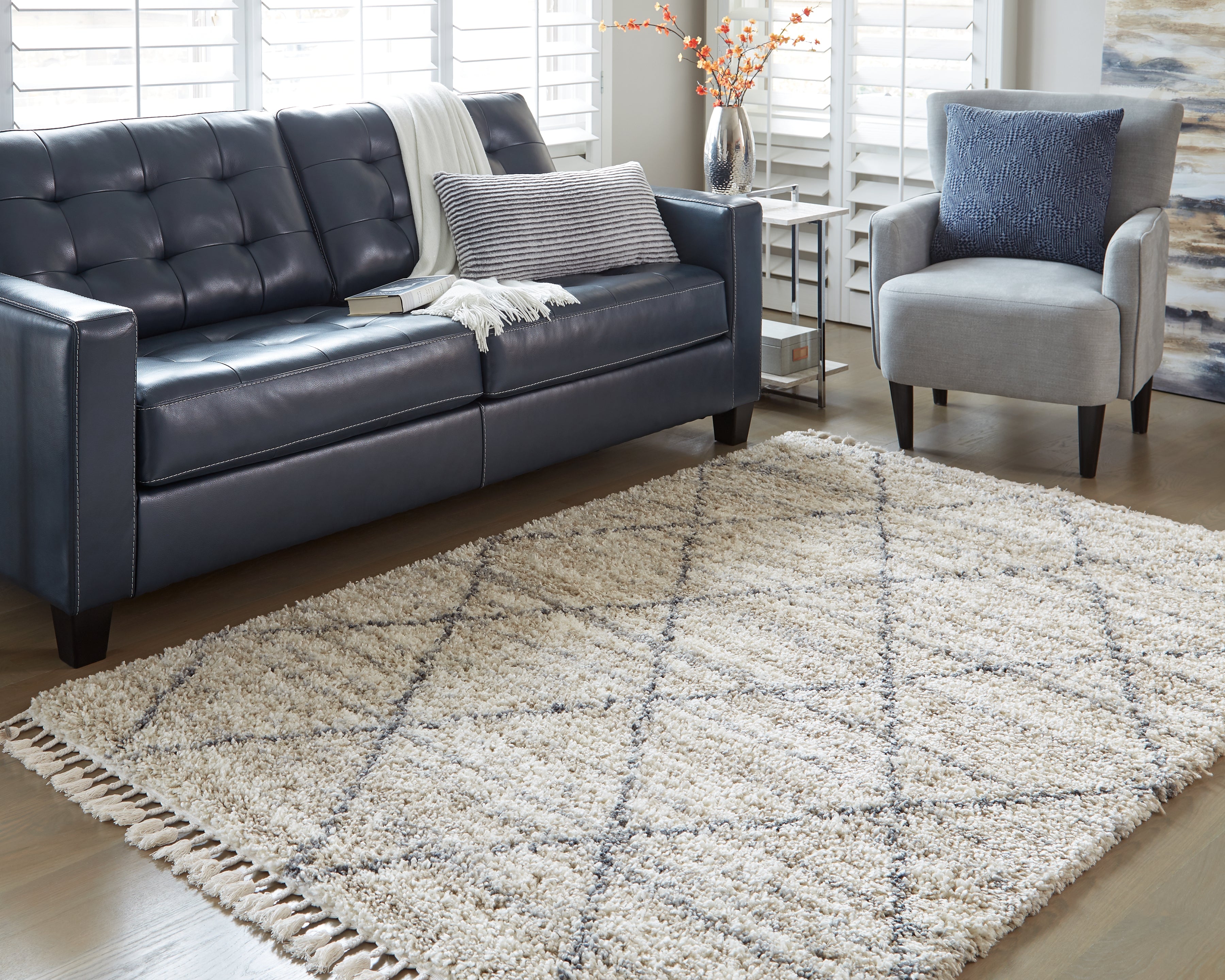 Furniture City Laplace - Ashley Furniture - Abdalah Rug - 5' x 7' Rug / Beige/Gray - R404622