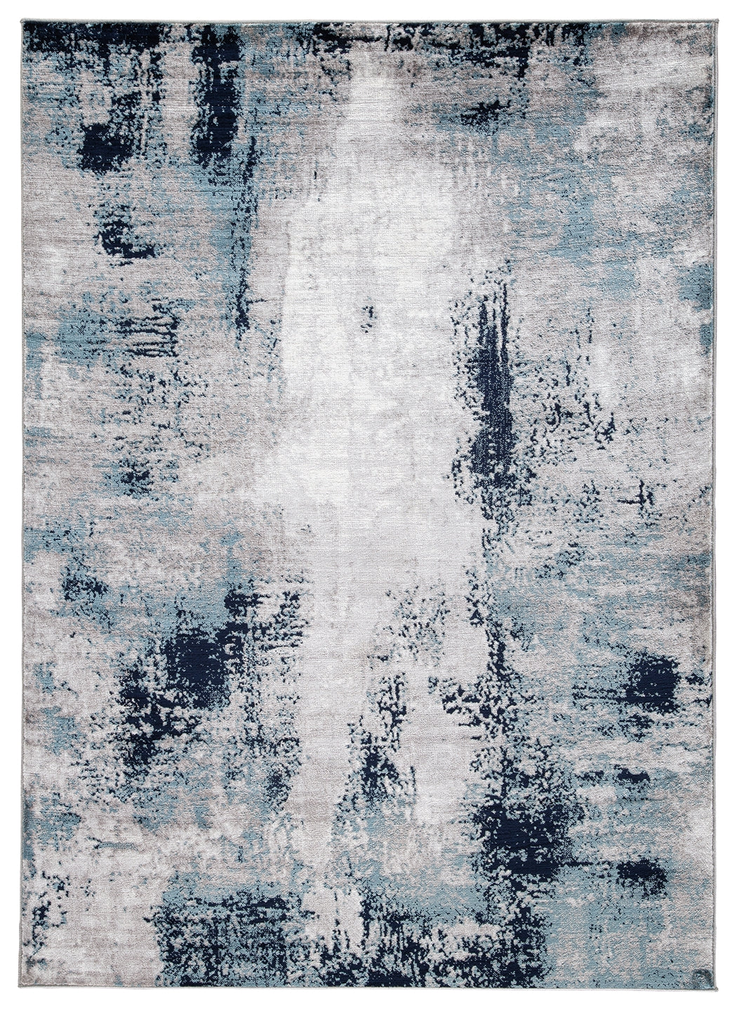 Furniture City Laplace - Ashley Furniture - Leonelle Rug - 5'3" x 7'3" Rug / Cream/Blue/Gray - R404872