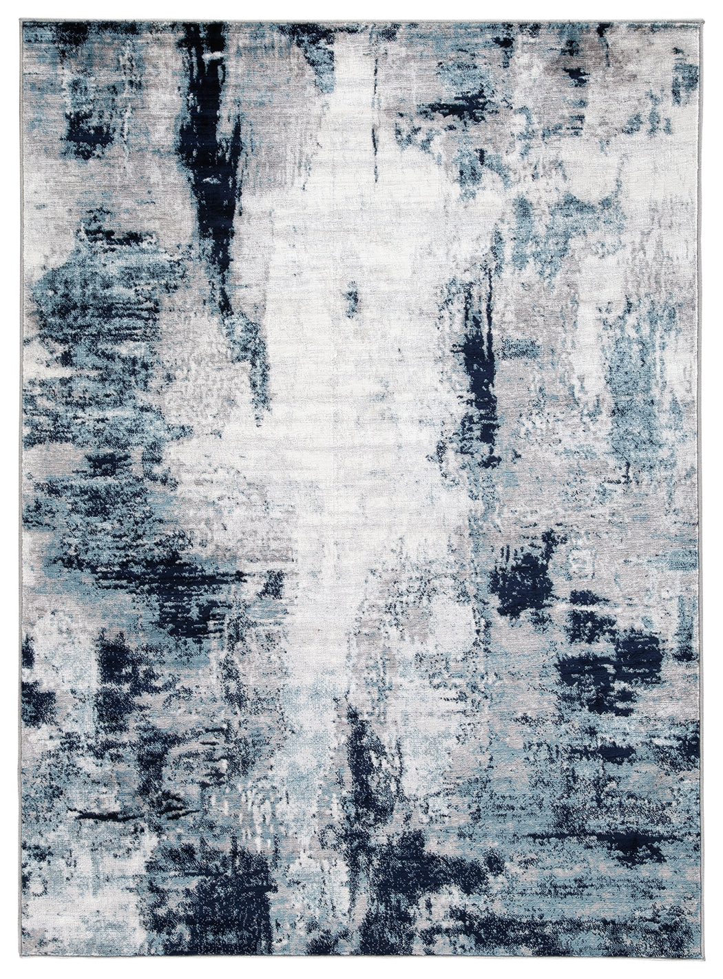 Furniture City Laplace - Ashley Furniture - Leonelle Rug - 5'3" x 7'3" Rug / Cream/Blue/Gray - R404872
