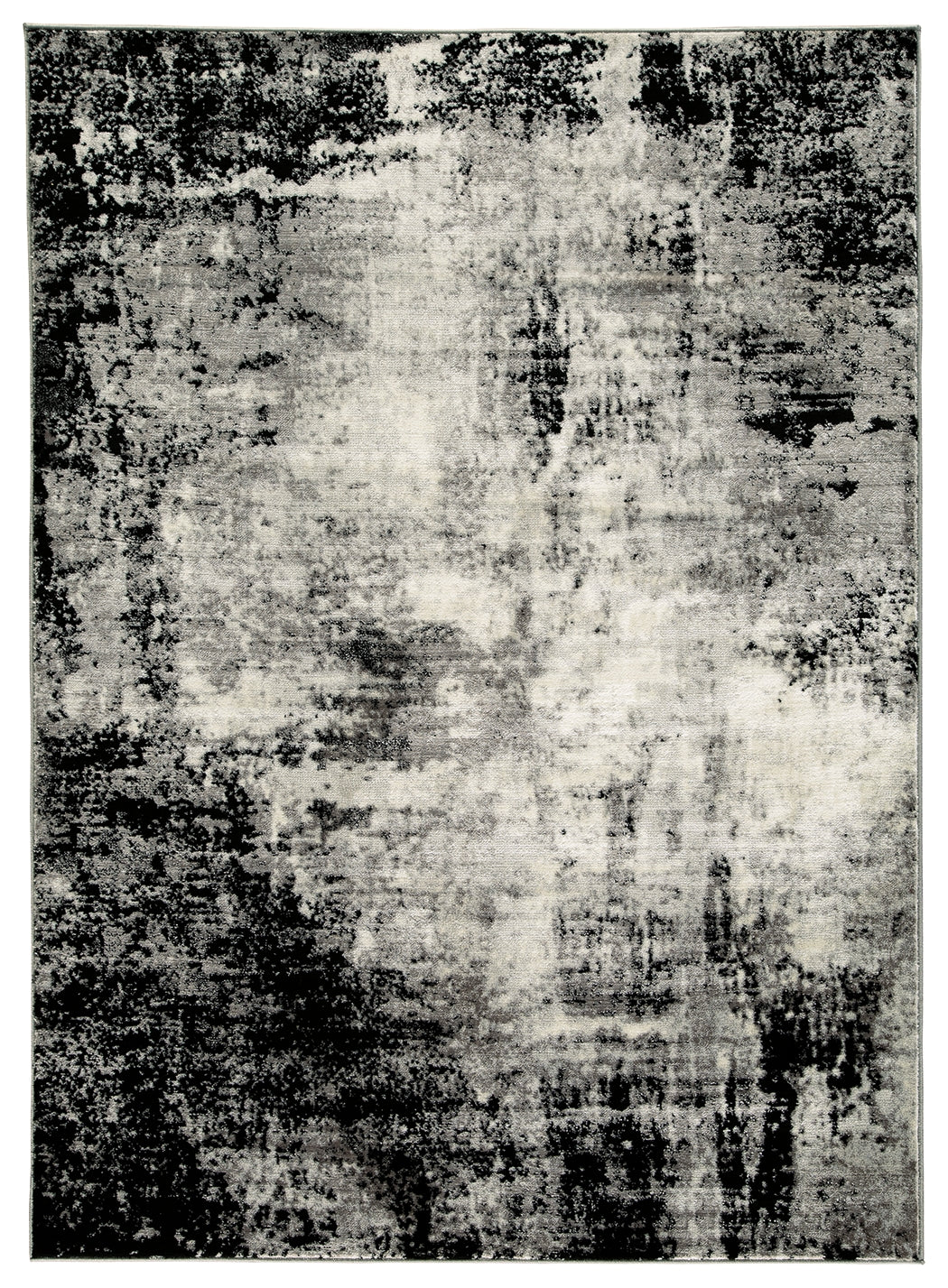 Furniture City Laplace - Ashley Furniture - Zekeman Rug - 5'3" x 7'7" Rug / Black/Cream/Gray - R404922