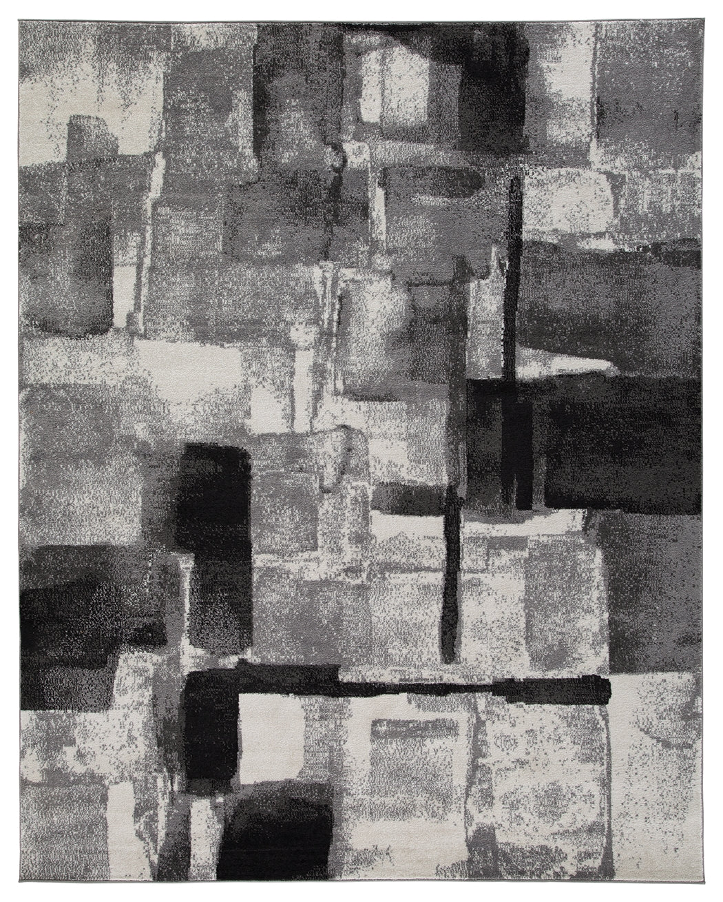 Furniture City Laplace - Ashley Furniture - Brycebourne Rug - 5'3" x 7'7" Rug / Black/Cream/Gray - R404982