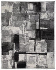 Furniture City Laplace - Ashley Furniture - Brycebourne Rug - 5'3" x 7'7" Rug / Black/Cream/Gray - R404982