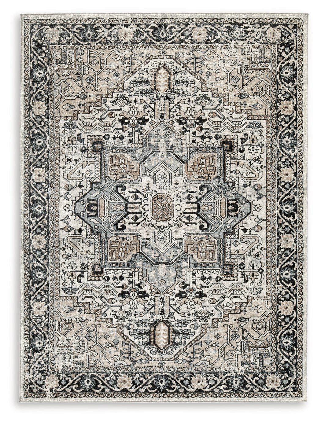 Furniture City Laplace - Ashley Furniture - Gregmoore Rug - 5'2" x 6'10" Washable Rug / Multi - R405822