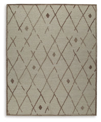 Furniture City Laplace - Ashley Furniture - Guyford 8' x 10' Rug - 8' x 10' Rug / Beige/Brown - R406871