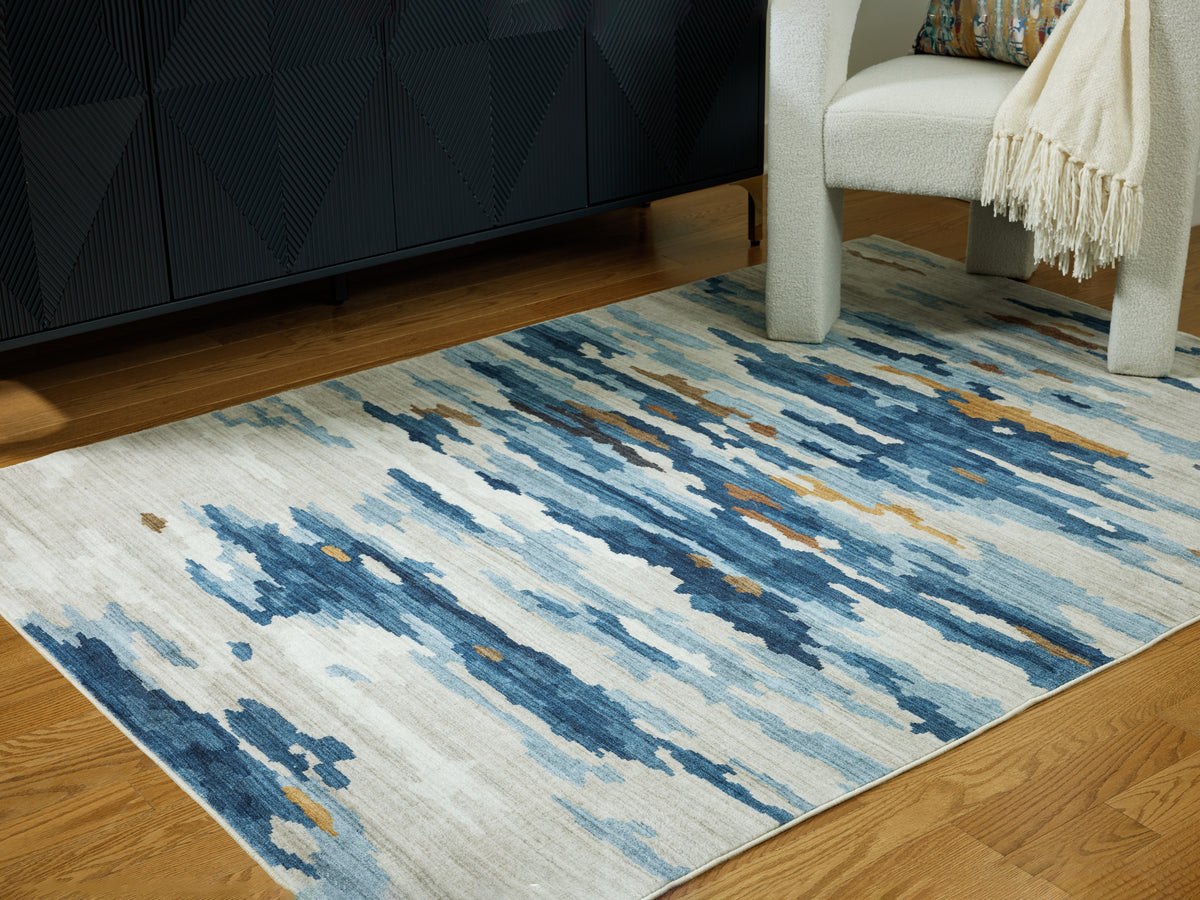 Furniture City Laplace - Ashley Furniture - Vinlett Rug - 5' x 7' Washable Rug - R407042