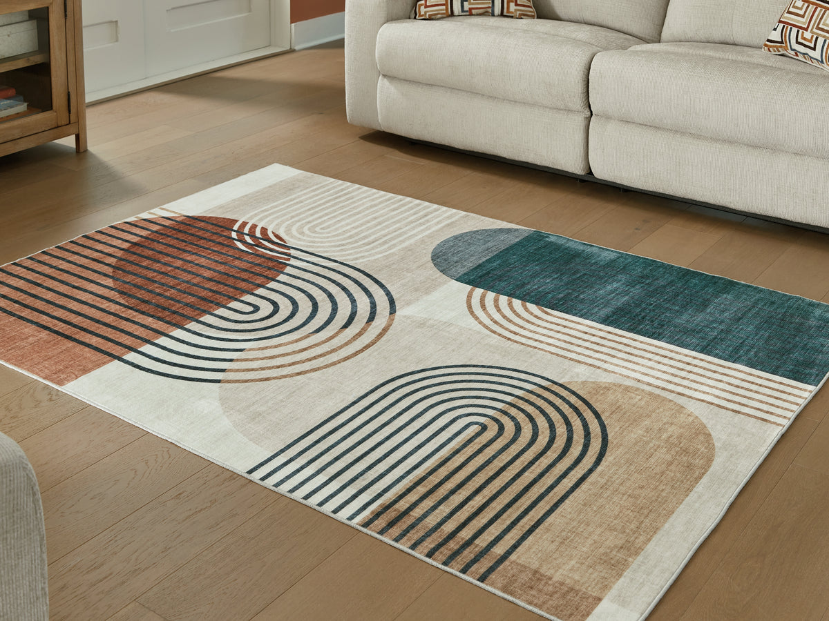 Furniture City Laplace - Ashley Furniture - Farrendale Rug - Washable 8' x 10' Area Rug - R407381