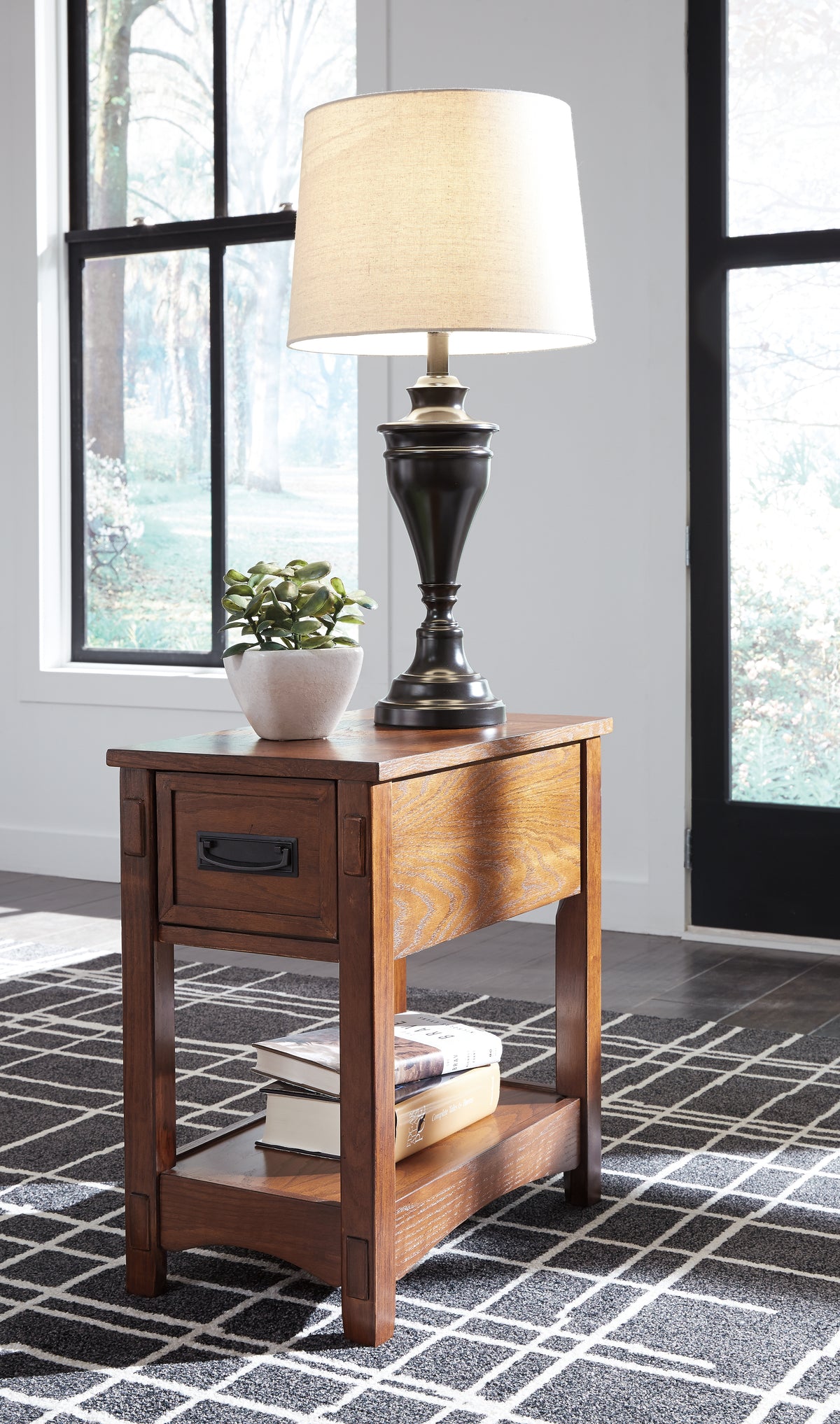 Furniture City Laplace - Ashley Furniture - Breegin Chairside End Table - Chair Side End Table / Brown - T007-319