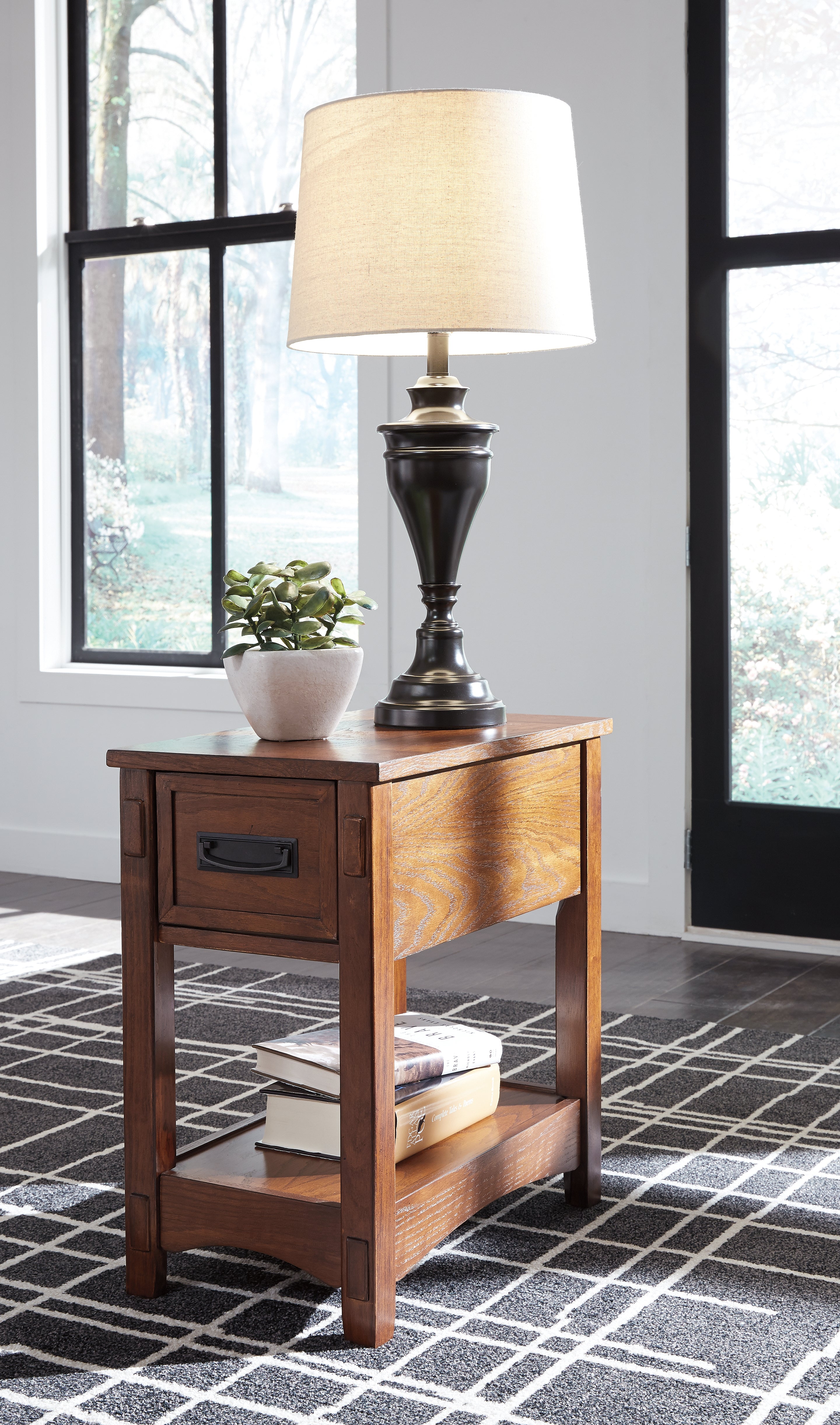 Furniture City Laplace - Ashley Furniture - Breegin Chairside End Table - Chair Side End Table / Brown - T007-319