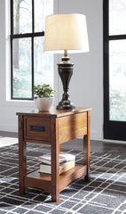 Furniture City Laplace - Ashley Furniture - Breegin Chairside End Table - Chair Side End Table / Brown - T007-319