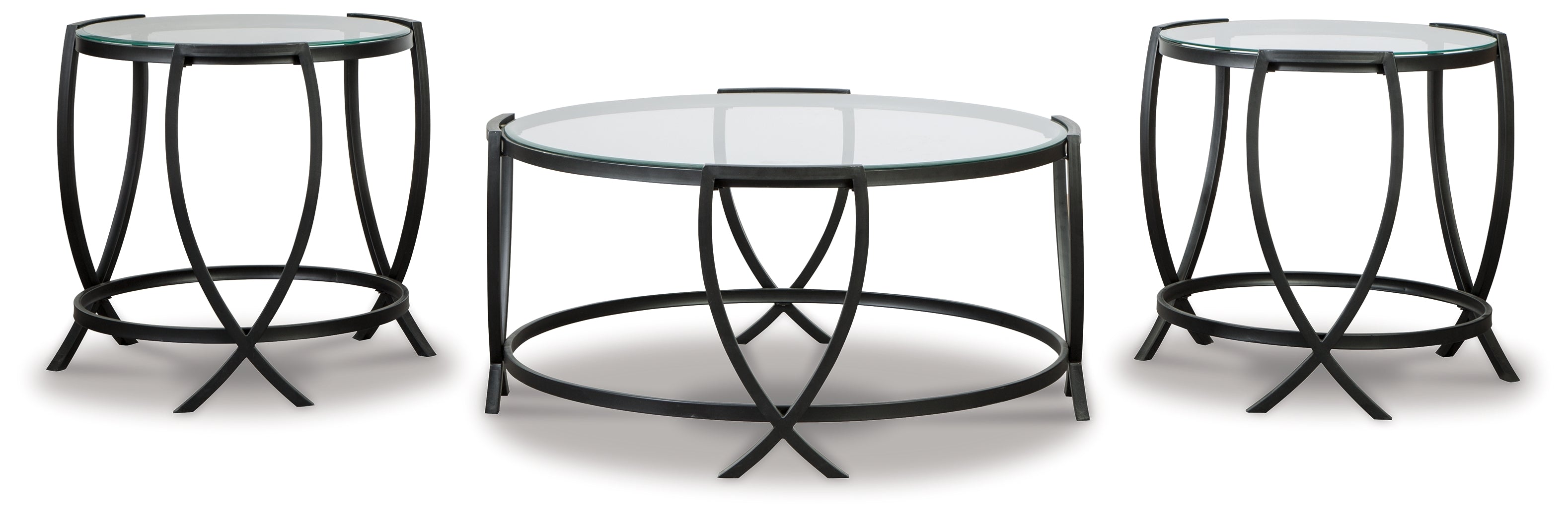 Furniture City Laplace - Ashley Furniture - Tarrin Table (Set of 3) - Occasional Table Set (3/CN) / Black - T115-13