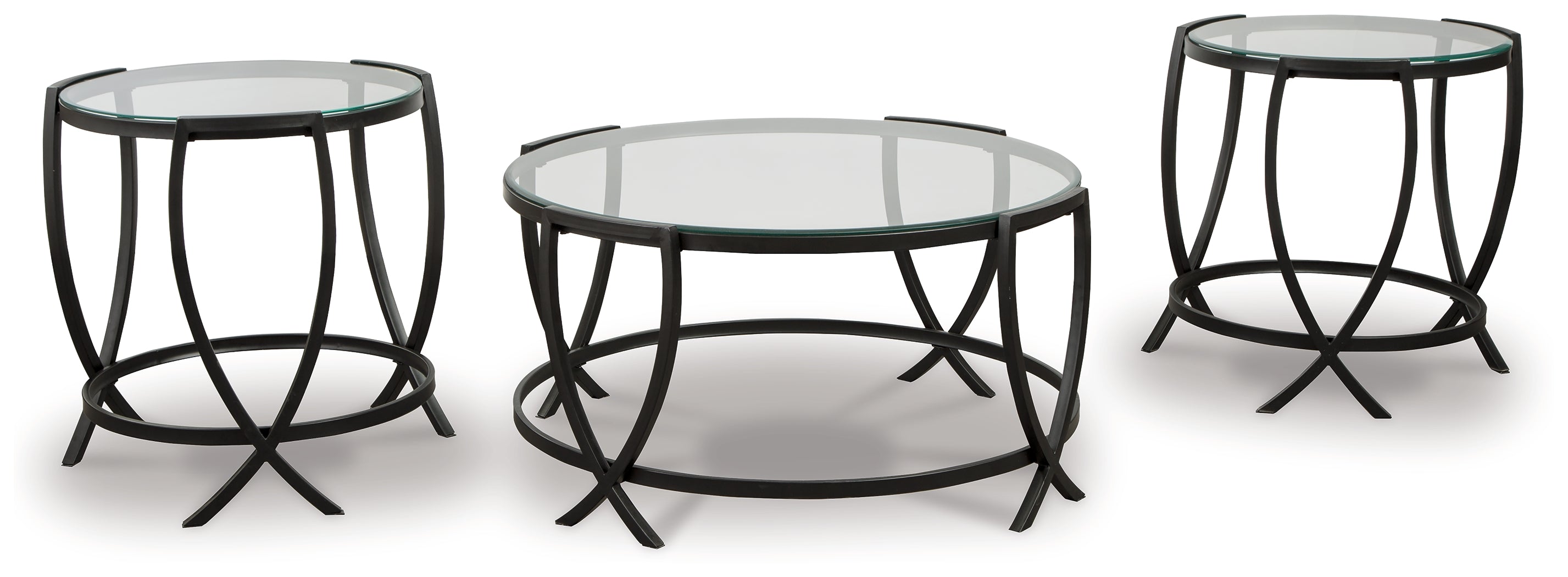 Furniture City Laplace - Ashley Furniture - Tarrin Table (Set of 3) - Occasional Table Set (3/CN) / Black - T115-13