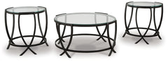 Furniture City Laplace - Ashley Furniture - Tarrin Table (Set of 3) - Occasional Table Set (3/CN) / Black - T115-13