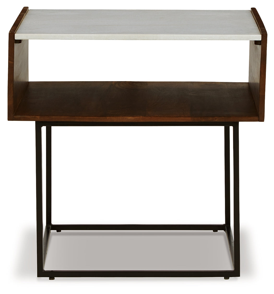 Furniture City Laplace - Ashley Furniture - Rusitori End Table - Rectangular End Table / Multi - T169-3