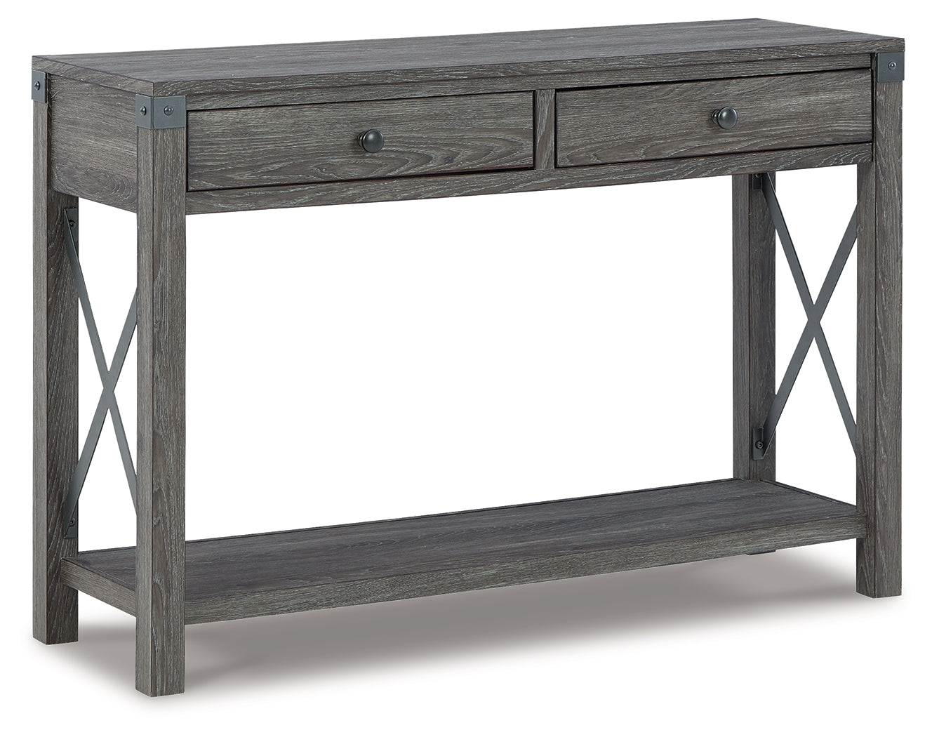 Furniture City Laplace - Ashley Furniture - Freedan Sofa/Console Table - Console Sofa Table / Grayish Brown - T175-4