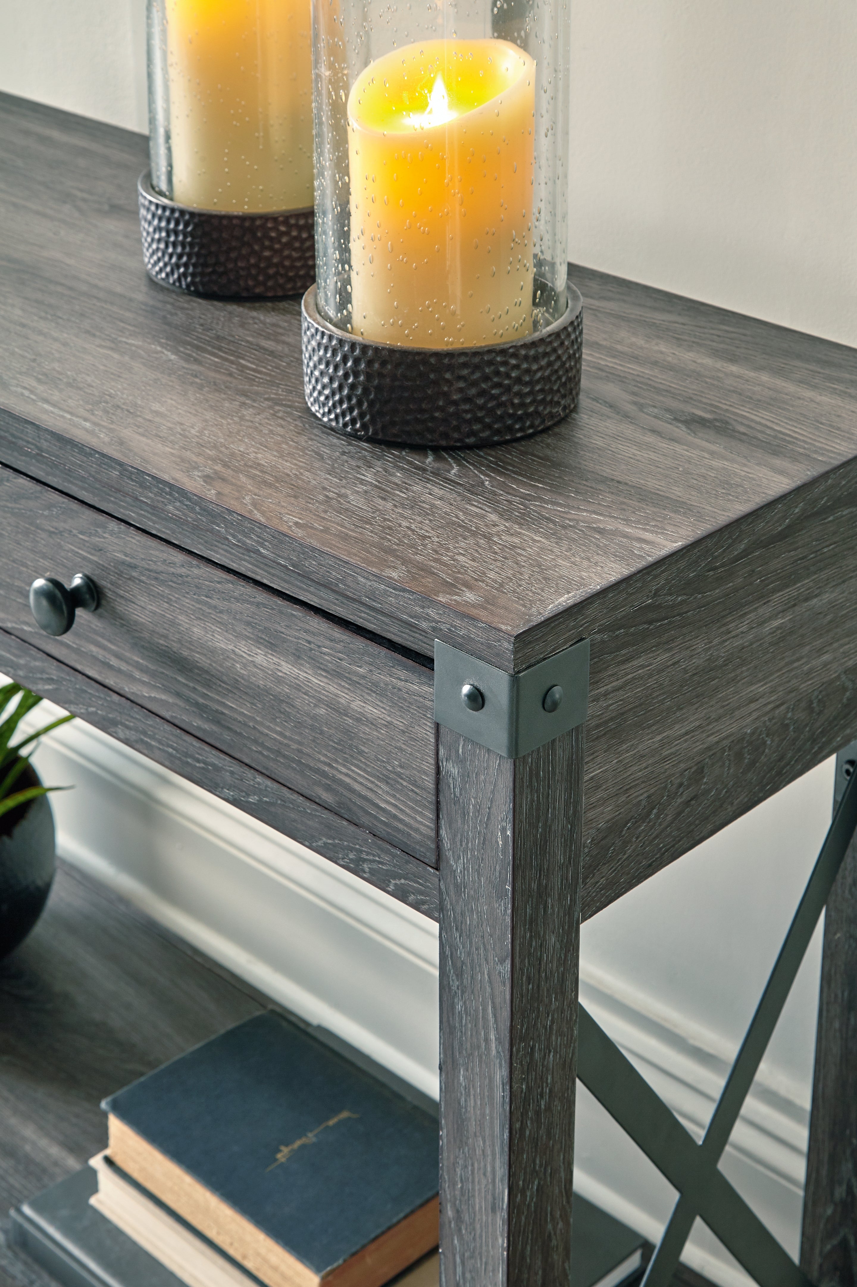 Furniture City Laplace - Ashley Furniture - Freedan Sofa/Console Table - Console Sofa Table / Grayish Brown - T175-4