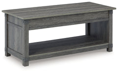 Furniture City Laplace - Ashley Furniture - Freedan Lift-Top Coffee Table - Rect Lift Top Cocktail Table / Grayish Brown - T175-9