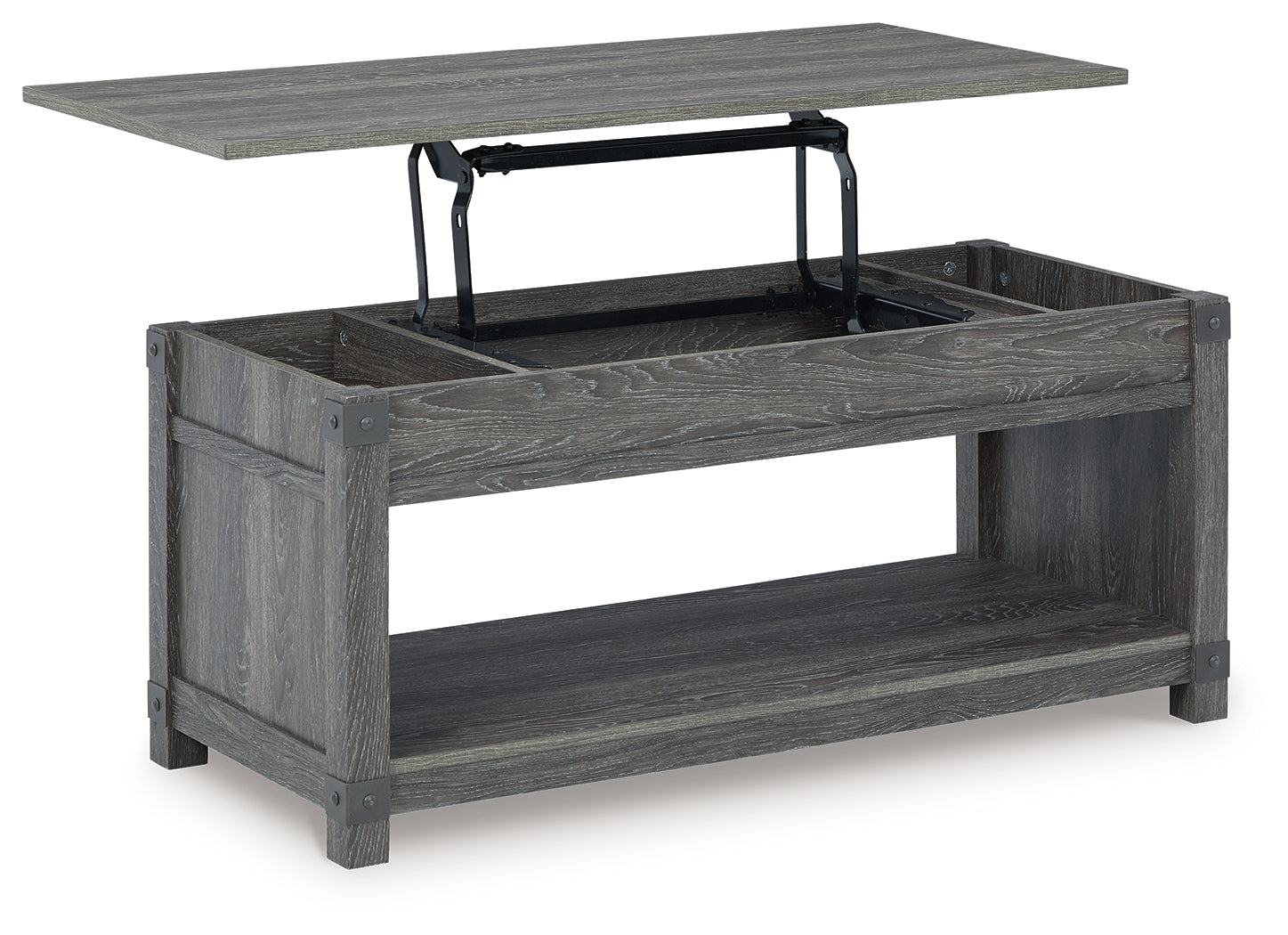 Furniture City Laplace - Ashley Furniture - Freedan Lift-Top Coffee Table - Rect Lift Top Cocktail Table / Grayish Brown - T175-9