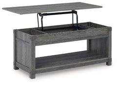 Furniture City Laplace - Ashley Furniture - Freedan Lift-Top Coffee Table - Rect Lift Top Cocktail Table / Grayish Brown - T175-9
