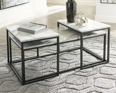Furniture City Laplace - Ashley Furniture - Donnesta Table (Set of 3) - Occasional Table Set (3/CN) / Gray/Black - T182-13
