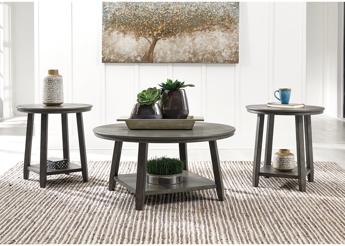 Furniture City Laplace - Ashley Furniture - Caitbrook Table (Set of 3) - Occasional Table Set (3/CN) / Gray - T188-13