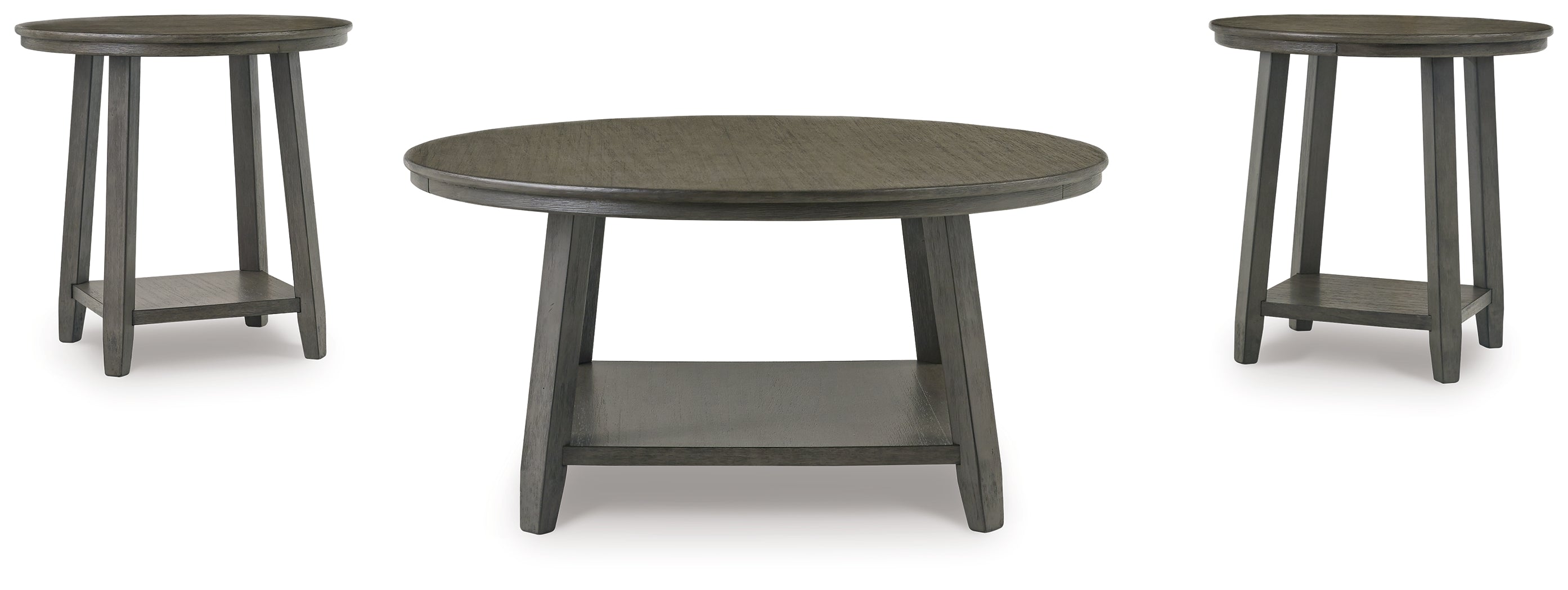 Furniture City Laplace - Ashley Furniture - Caitbrook Table (Set of 3) - Occasional Table Set (3/CN) / Gray - T188-13