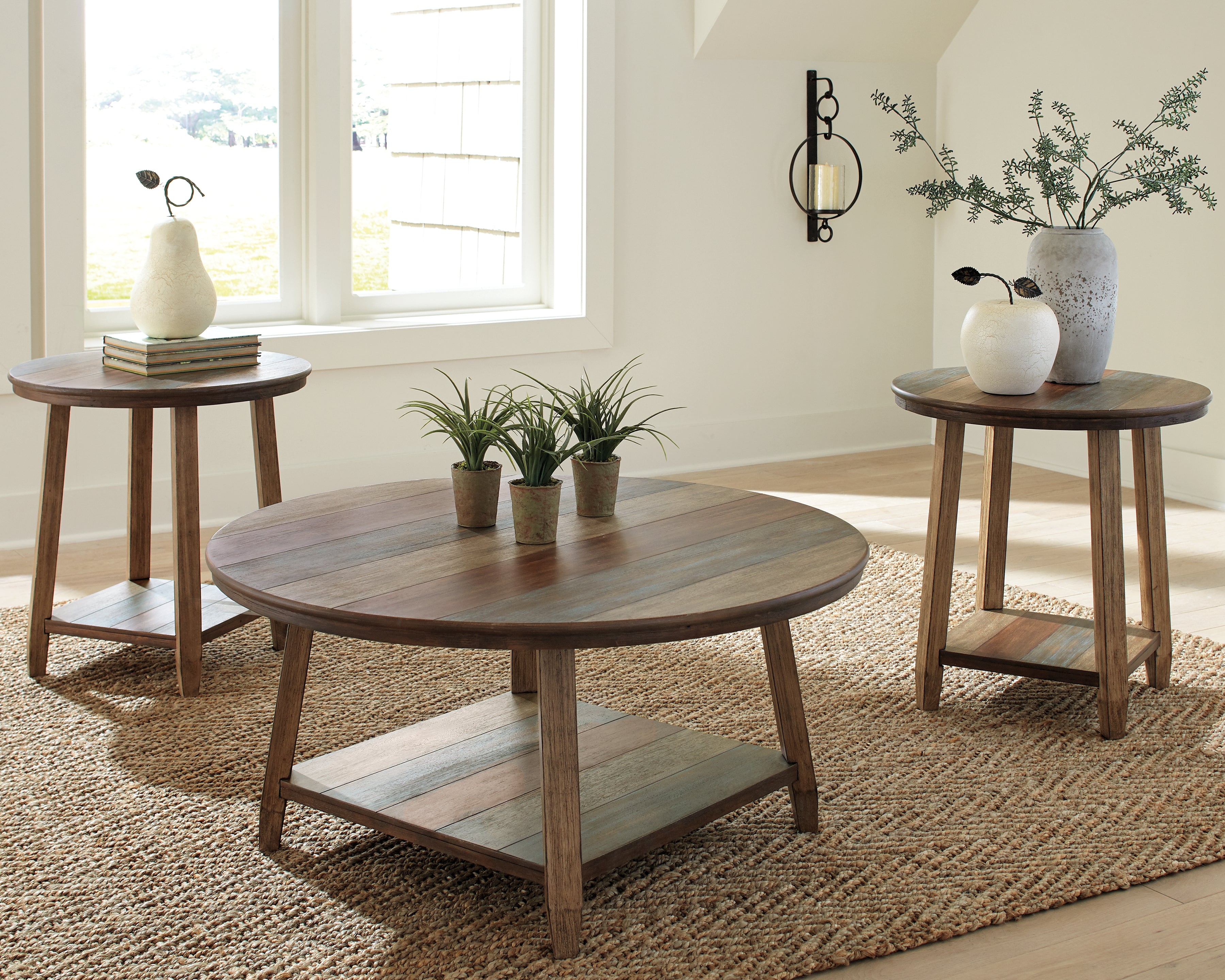 Furniture City Laplace - Ashley Furniture - Raebecki Table (Set of 3) - Occasional Table Set (3/CN) / Multi - T221-13